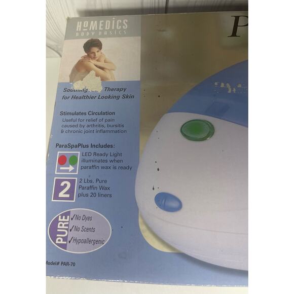 Homedics ParaSpa Plus Heat Therapy Paraffin Bath System New - Open Box - Picture 3 of 6